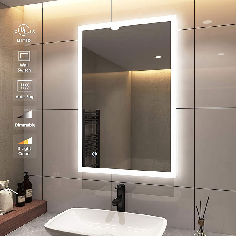 The Frameless LED Mirror for the Hotel