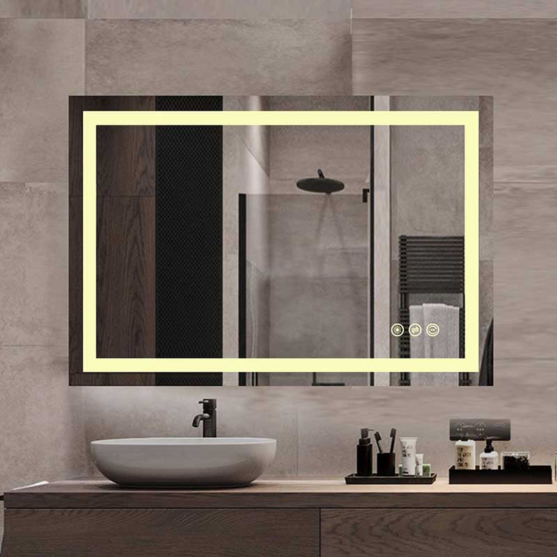 Vanity Art  LED Lighted Mirror Bathroom Wall Mirror with Sensor Switch