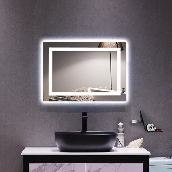 Bathroom Wall Mounted Mirror with High Lumen