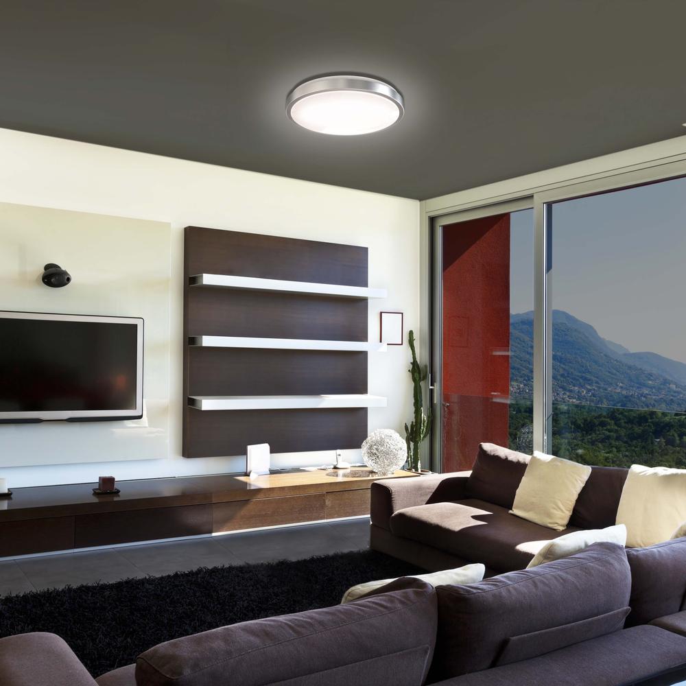 14-Inch Double Ring Dimmable LED Flush Mount Ceiling Light