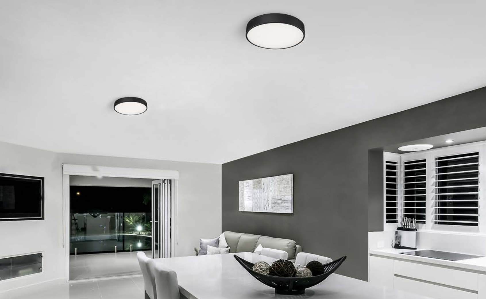 3CCT FLUSH OR SEMI-FLUSH MOUNT CEILING LIGHTS