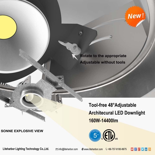 High output led downlight