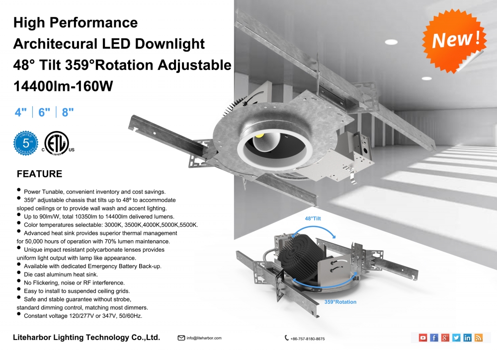 Architectural led Recessed Downlight