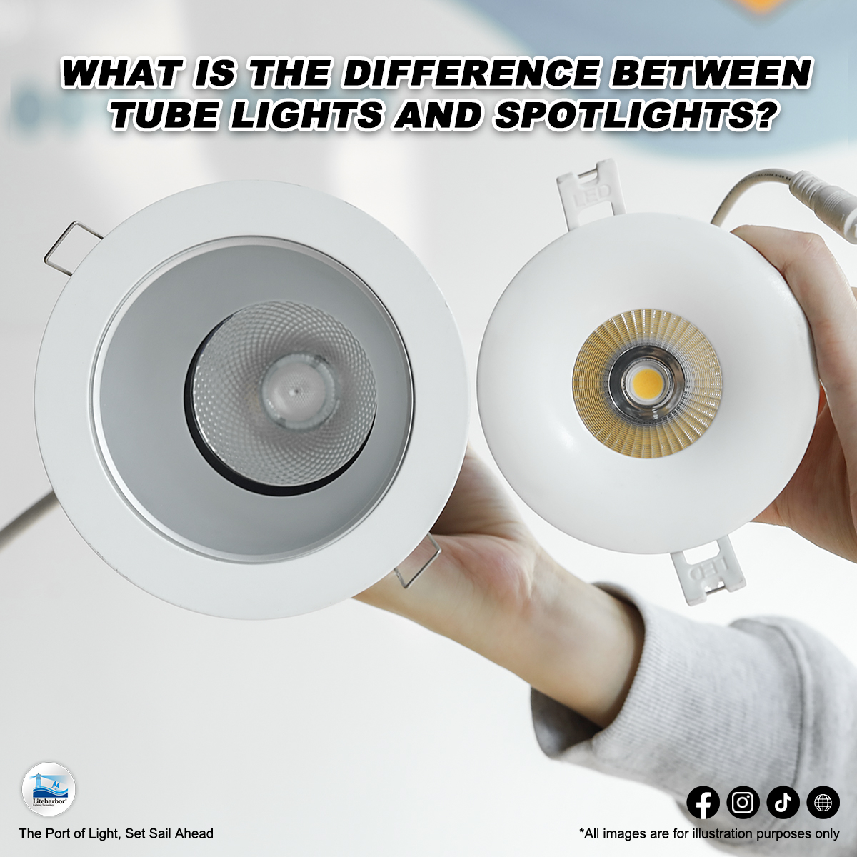 “Illuminate Your Space: Understanding the Difference Between Downlights and Spotlights”