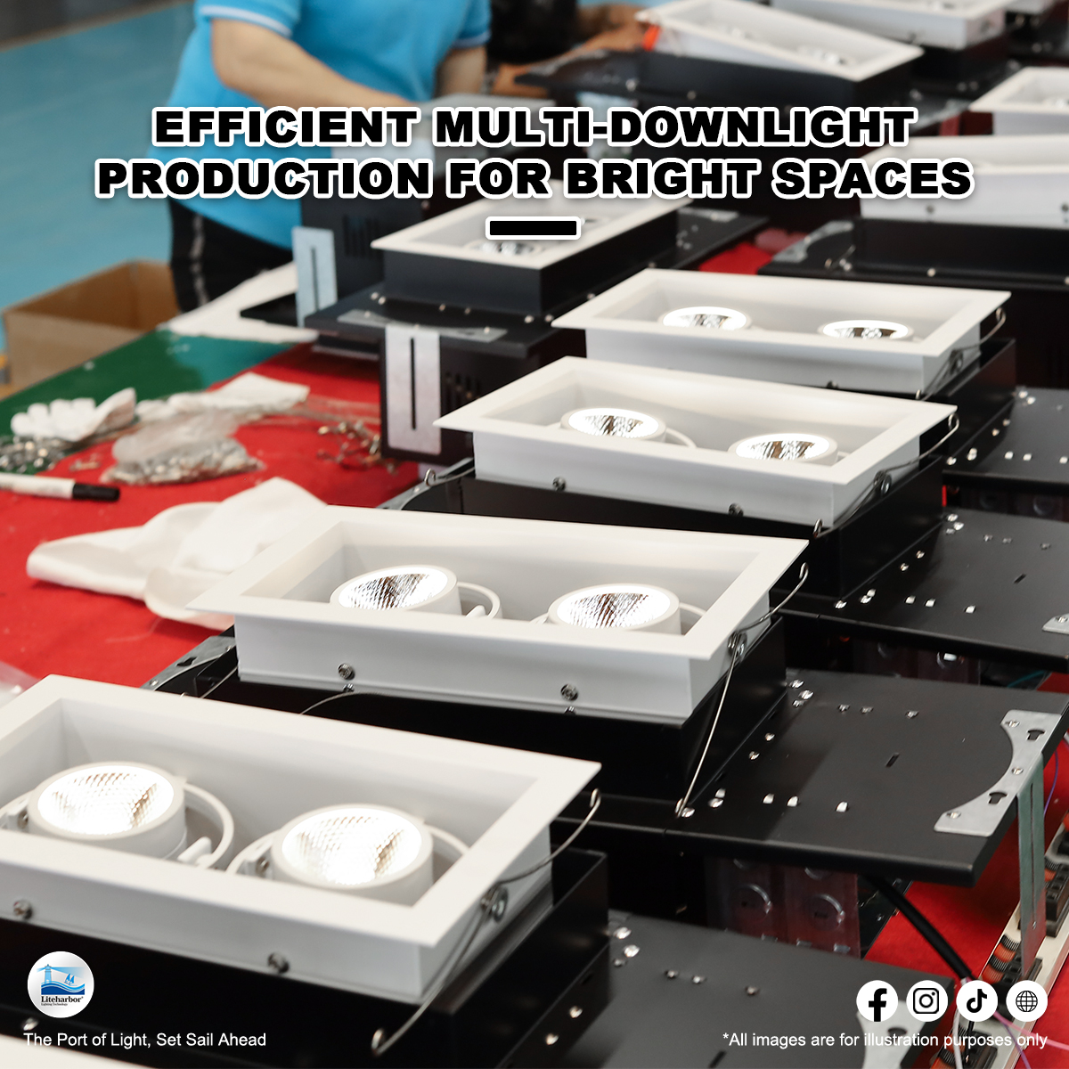 What does multi-downlight production process look like?