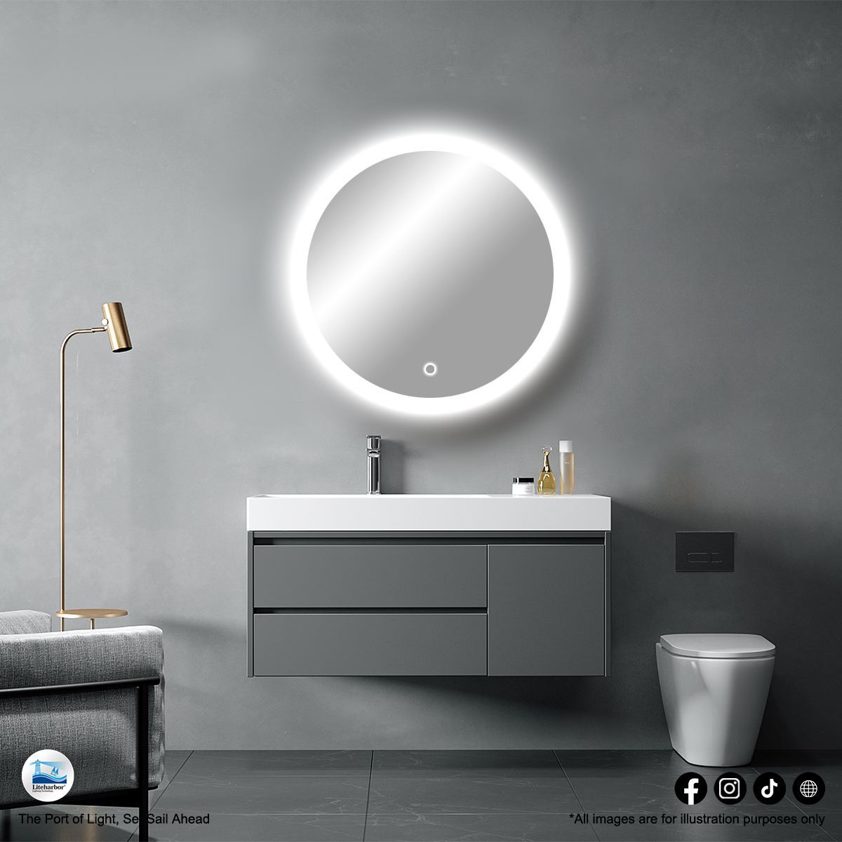 Explore Our Premium Bathroom Lighting Solutions – LED Mirror Cabinet, Makeup Mirror Light.