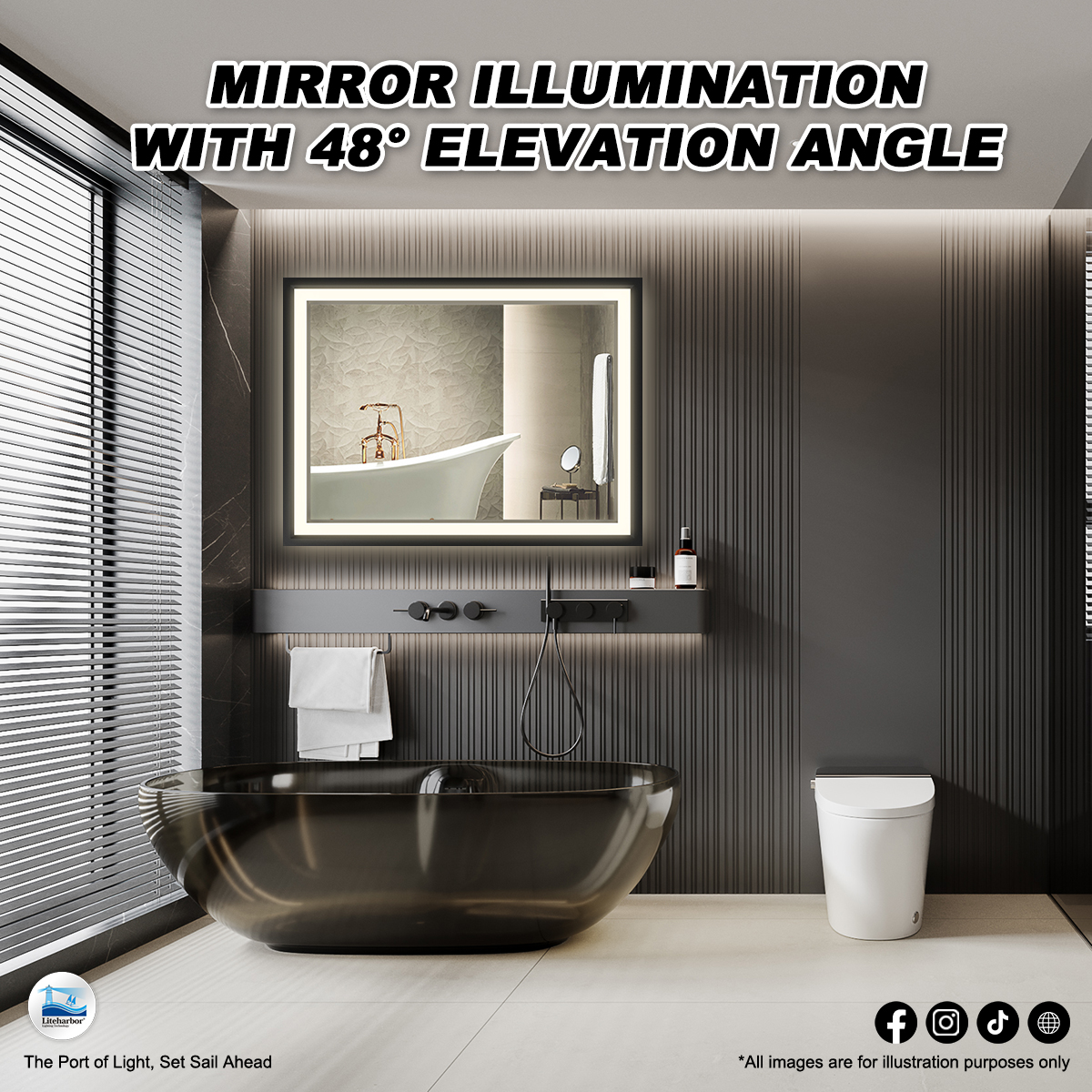 HALO Mirror – 48° Elevation for Perfect Precision and Clarity