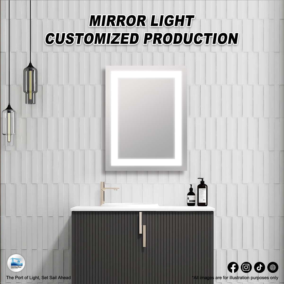 Liteharbor Lighting’s advanced mirror light production line