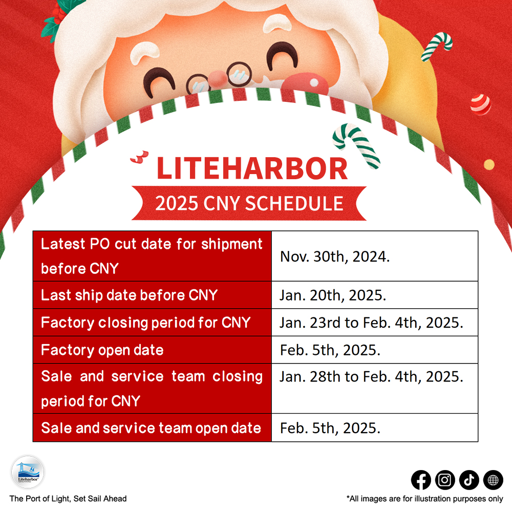 Liteharbor 2025 CNY Schedule