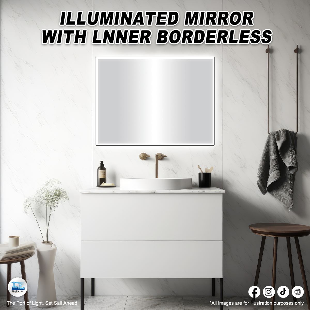 Liteharbor Mirror Light- Show your strengths